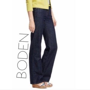 Boden Wide Leg Dark Wash jeans Size 10L